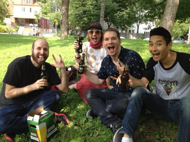 Sloanliness beers in the park